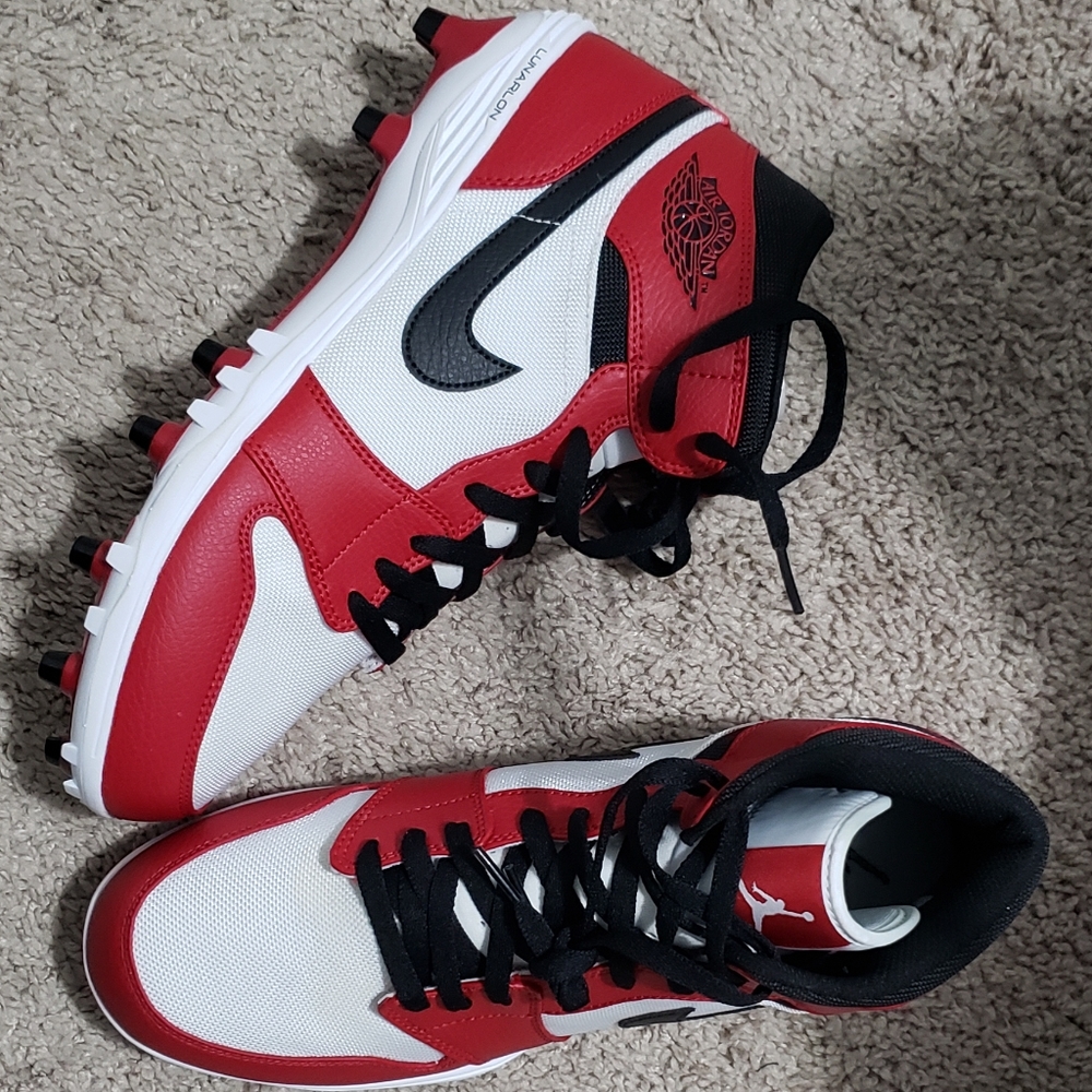 Nike Air Jordan 1s football cleats size 10.5